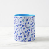 Retro Cottage Schets Tulpen | Blauw Delfts Mok (Midden)