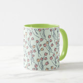 Retro Cottage Schets Tulpen | Cottage Sage Mok (Voorkant rechts)