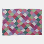 retro cottcore hand breekt kleurrijke vlekjes uit theedoek (Horizontaal)