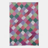 retro cottcore hand breekt kleurrijke vlekjes uit theedoek (Verticaal)