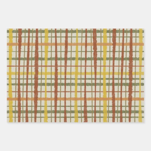 Retro Cottcore-patroonpatroon Inpakpapier Vel (Voorkant 3)