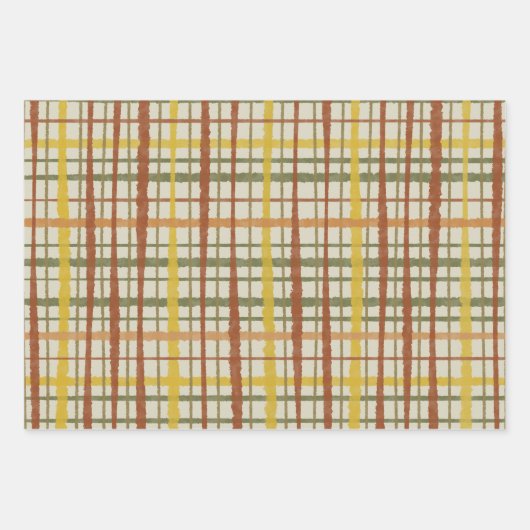 Retro Cottcore-patroonpatroon Inpakpapier Vel (Voorkant 2)