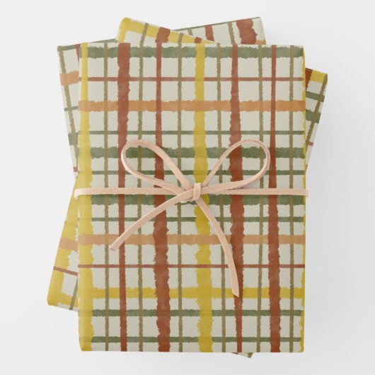 Retro Cottcore-patroonpatroon Inpakpapier Vel (In situ)