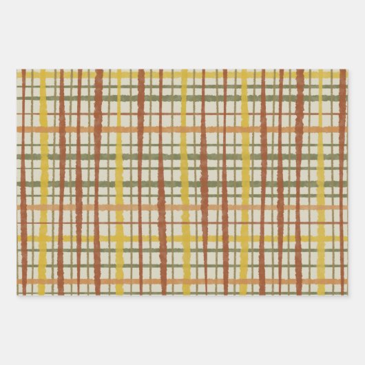 Retro Cottcore-patroonpatroon Inpakpapier Vel (Voorkant)