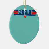 Retro Counselor Funny School Counselor Life Keramisch Ornament (Rechts)
