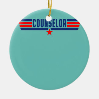 Retro Counselor Funny School Counselor Life Keramisch Ornament