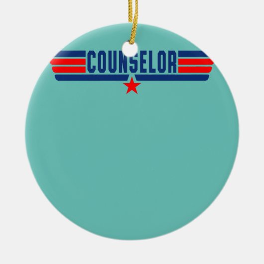 Retro Counselor Funny School Counselor Life Keramisch Ornament (Voorkant)