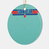 Retro Counselor Funny School Counselor Life Keramisch Ornament (Links)