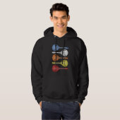 Retro Country Music Mandolin Bluegrass Hoodie (Voorkant volledig)