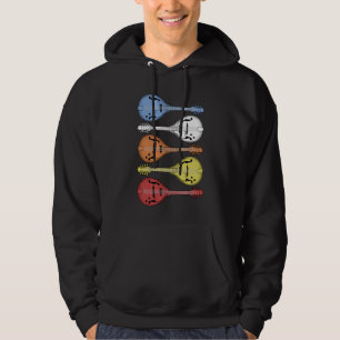 Retro Country Music Mandolin Bluegrass Hoodie