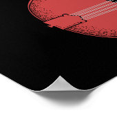 Retro Country Music Mandolin  Bluegrass Poster (Hoek)