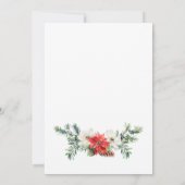 Retro Country Open House Kerstvakantie Feest Kaart (Achterkant)