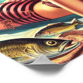 Retro Country Summer Pin-up Poster (Hoek)