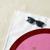 Retro Country Tribe Bachelorette-feest Strandlaken (In situ)