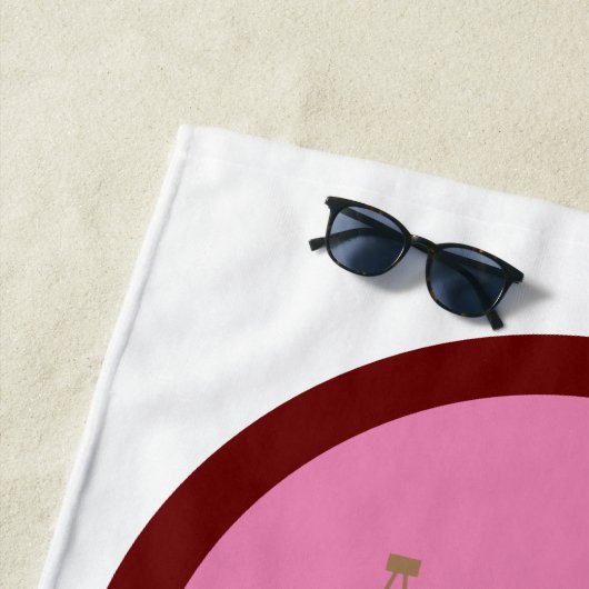 Retro Country Tribe vrijgezellenfeest  Strandlaken (In situ)