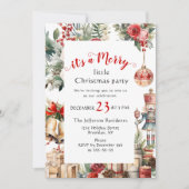 Retro Country  Vrolijk Kerstfeest Kaart (Voorkant)