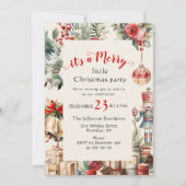 Retro Country  Vrolijk Kerstfeest Kaart (Voorkant)