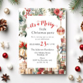 Retro Country  Vrolijk Kerstfeest Kaart