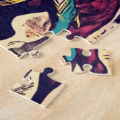 Retro Country Westerne strips Legpuzzel (Zijkant)