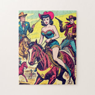 Retro Country Westerne strips Legpuzzel