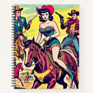 Retro Country Westerne strips Notitieboek