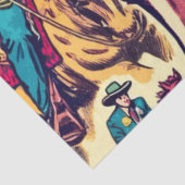 Retro Country Westerne strips Tissuepapier (Detail)