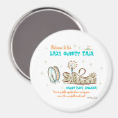 Retro 'County Fair' Magneet (Voorkant / Achterkant)