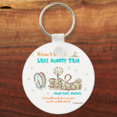 Retro 'County Fair' Sleutelhanger (Voorkant)