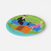 Retro Coupes met Borden van kattenpapier Papieren Bordje (Gekanteld)