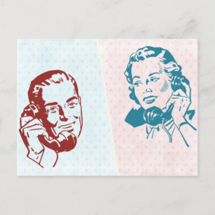 Retro Couple Briefkaart