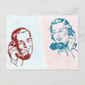 Retro Couple Briefkaart (Voorkant)