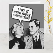 RETRO COUPLE D/S FUNNY OVERSIZED KAART (Gele Bloem)