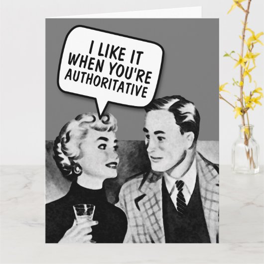 RETRO COUPLE D/S FUNNY OVERSIZED KAART (Gele Bloem)