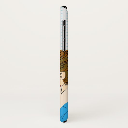 Retro Couple Kissing Nostalgische Love Case-Mate iPhone Case (Achterkant/links)