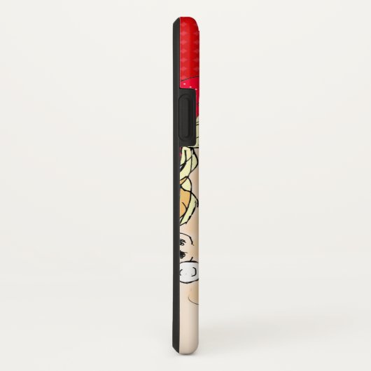 Retro Couple Kissing Nostalgische Love Case-Mate iPhone Case (Achterkant / rechts)