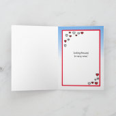 Retro Couple Kissingxo Valentijnsdag Kaart (Binnen)