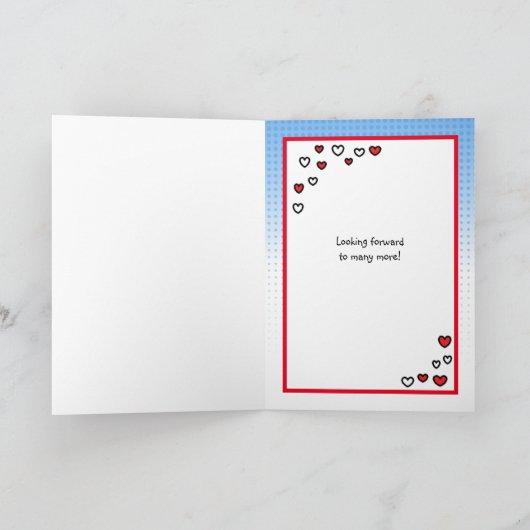 Retro Couple Kissingxo Valentijnsdag Kaart (Binnen)