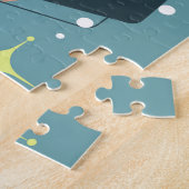 Retro Couple Merry Kerstmis feestdag Legpuzzel (Zijkant)