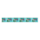 Retro Couple met Dog Grosgrain Ribbon Grosgrain Lint (Voorkant)