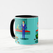 Retro Couple met Dog Mok (Voorkant links)