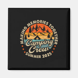Retro Cousin Crew 2025 Camping Cousins Summer 2025 Magneet
