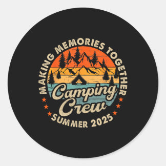 Retro Cousin Crew 2025 Camping Cousins Summer 2025 Ronde Sticker