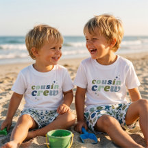 Retro Cousin Crew | Gelijkgekleurde Kids