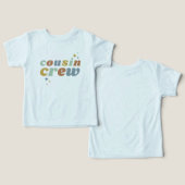 Retro Cousin Crew | Overeenkomende Kinderen (Ontwerp Voorkant & Achterkant)