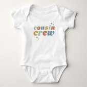 Retro Cousin Crew | Overeenkomende Kinderen Romper (Voorkant)