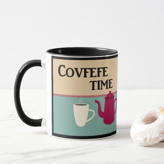 Retro Covfefe Mok (Met donut)