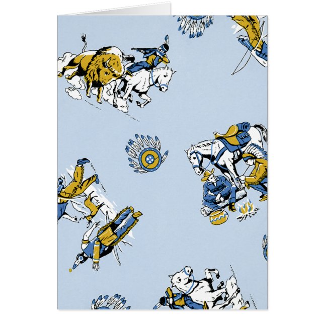 Retro Cowboy en Indiërs (Voorkant)