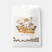 Retro Cowboy Halloween Eerste Rodeo Verjaardag Bedankzakje (Voorkant)