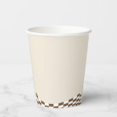 Retro Cowboy Halloween Eerste Rodeo Verjaardag Papieren Bekers (Achterkant)