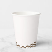 Retro Cowboy Halloween Eerste Rodeo Verjaardag Papieren Bekers (Achterkant)